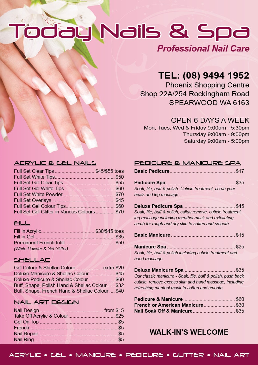 Sunshine Nails Price List / Price list by Pixie Dust Nail | Bridestory